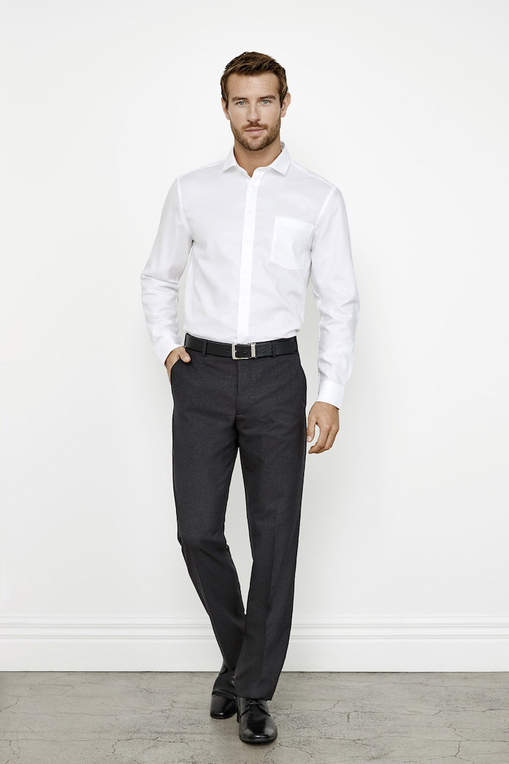 Mens Classic Flat Front Pant - UniSmart