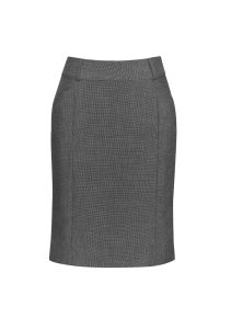 Womens Panelled Skirt with Rear Split Grey 10