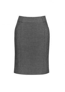 Womens Panelled Skirt with Rear Split Grey 10