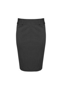 Womens Skirt with Rear Split Charcoal 26