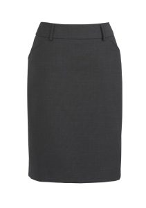 Womens Multi-Pleat Skirt Charcoal 24