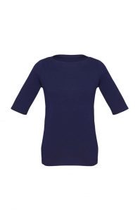 Womens Camille Short Sleeve T-Top Navy 26