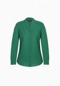 Womens Juliette Plain Blouse Lorikeet Green 4