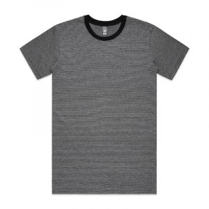 5042_LINE_STRIPE_TEE_GREY_MARLE_BLACK