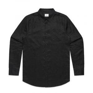 5418_LINEN_LONG_SLEEVE_SHIRT_BLACK