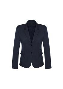 Womens 2 Button Mid Length Jacket Navy 18