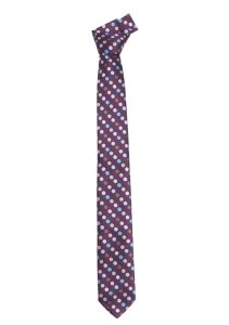 Mens Multi Spot Tie Purple/Multi Spots FRE