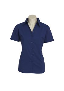 Ladies Metro Short Sleeve Shirt Royal 6