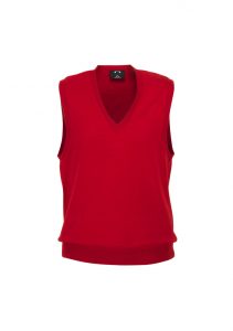 Ladies V-Neck Vest Red S