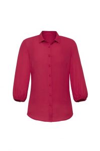 Womens Lucy 3/4 Sleeve Blouse Raspberry 26