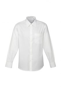 Mens Luxe Long Sleeve Shirt White 3XL