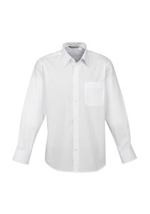 Mens Base Long Sleeve Shirt White L