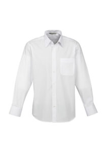 Mens Base Long Sleeve Shirt White L