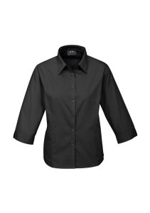 Ladies Base 3/4 Sleeve Shirt Black 6
