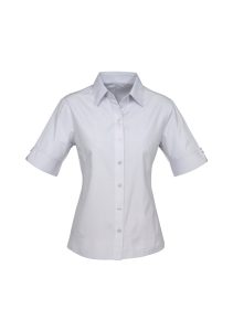 Ladies Ambassador Short Sleeve Shirt Silver Grey 22
