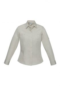 Ladies Bondi Long Sleeve Shirt Sand 24