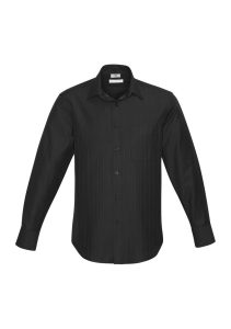 Mens Preston Long Sleeve Shirt Black 5XL