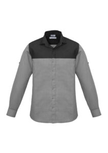 Mens Havana Long Sleeve Shirt Slate 5XL