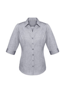 Ladies Trend 3/4 Sleeve Shirt Silver 24