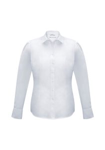 Ladies Euro Long Sleeve Shirt White 6