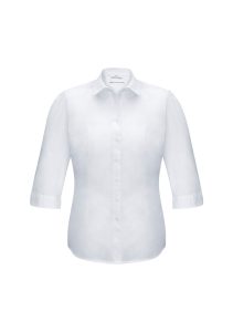 Ladies Euro 3/4 Sleeve Shirt White 26
