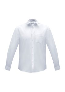 Mens Euro Long Sleeve Shirt White S