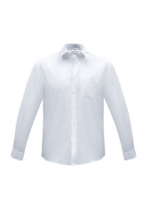 Mens Euro Long Sleeve Shirt White S