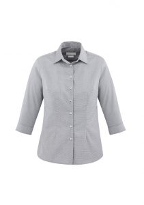 Ladies Jagger ¾/S Shirt Silver 6