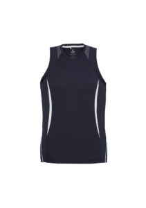 Mens Razor Singlet Navy/White 5XL