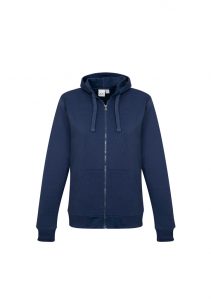 Ladies Crew Zip Hoodie Navy 2XL