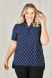 Womens Florence Daisy Print Tunic Navy 30