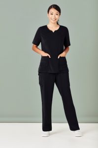 Womens Avery Multi-Pocket Straight Leg Pant Black 5XL