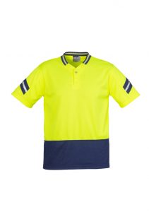 Mens Hi Vis Astro Polo Yellow/Navy 3XL