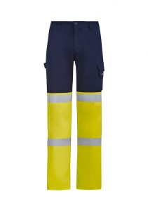 Mens Bio Motion Hi Vis Taped Pant Yellow/Navy 117