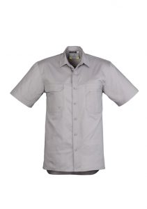 Mens Light Weight Tradie S/S Shirt Grey 7XL