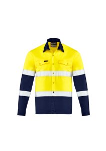 Mens Lightweight Bio Motion Shirt Yellow/Navy 7XL