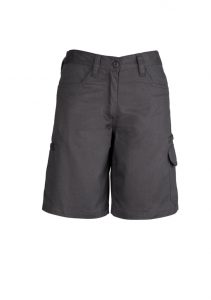 Womens Plain Utility Short Charcoal 24